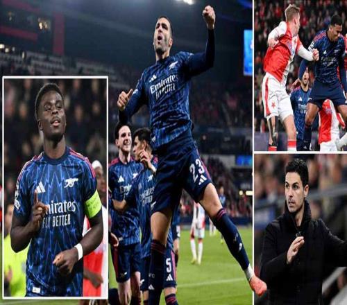 追平121年隊史！阿森納歐冠10連勝+8連零封創紀錄，15歲神童登場