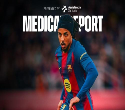 巴薩官方：孔德左大腿股二頭肌受傷，傷缺時間根據恢複情況而定