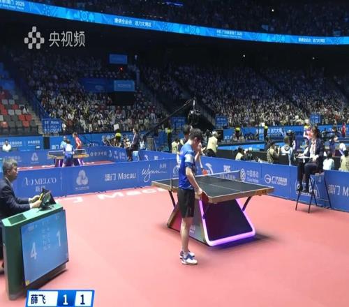 樊振东4-1战胜薛飞 ，顺利晋级全运会男单八强