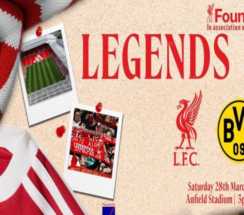 官方：利物浦傳奇隊明年3月將與多特傳奇隊踢慈善賽