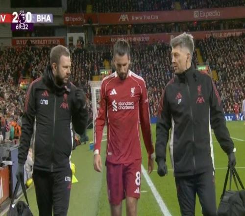 斯洛特：索博腳踝有問題，喬戈麥斯預(yù)計缺席下一場比賽