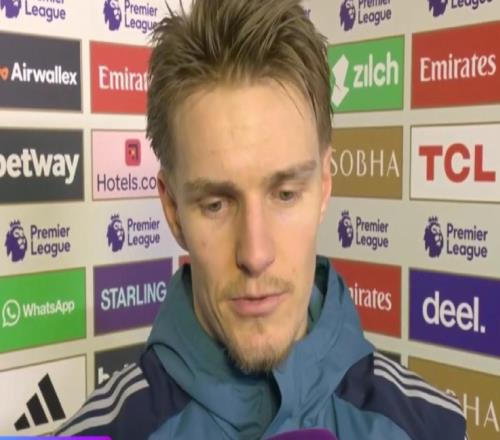 厄德高：進球感覺很棒，我一直在練習(xí)射門，付出很多努力