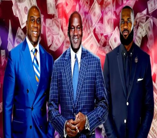 NBA最富有首发五虎:乔丹38亿美元领衔詹姆斯魔术师超10亿上榜