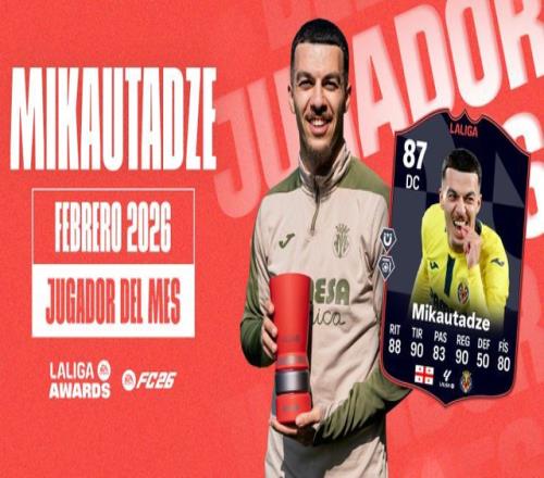 西甲二月各獎項揭曉，米考塔澤當選月度最佳球員