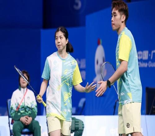 全運會｜同心逐夢羽毛球賽場，港澳球員打好東道主每一球