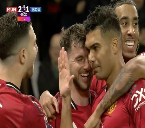 曼聯(lián)本賽季英超已通過角球機會打入7球，僅次于阿森納