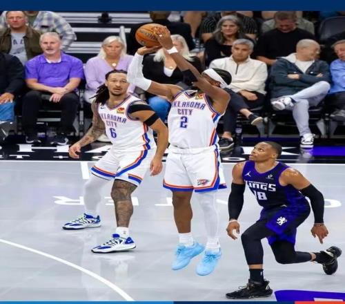 NBA戰(zhàn)報雷霆132101擊敗國王，哈爾滕施泰因33分19板，亞歷山大30分，威斯布魯克24分6板9助