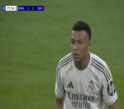 為次回合保留懸念，姆巴佩終結歐冠對四大聯賽球隊9場進球荒