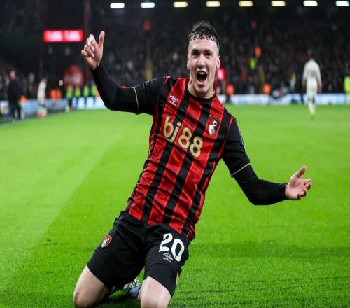 伯恩茅斯本賽季英超已打入38球，僅次於曼城和阿森納