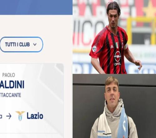 意甲官網將小馬爾蒂尼的名字寫成了保羅馬爾蒂尼，現已更正