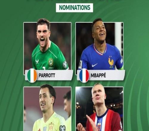 本輪歐洲世預(yù)賽最佳候選：帕羅特、姆巴佩、奧亞薩瓦爾、哈蘭德