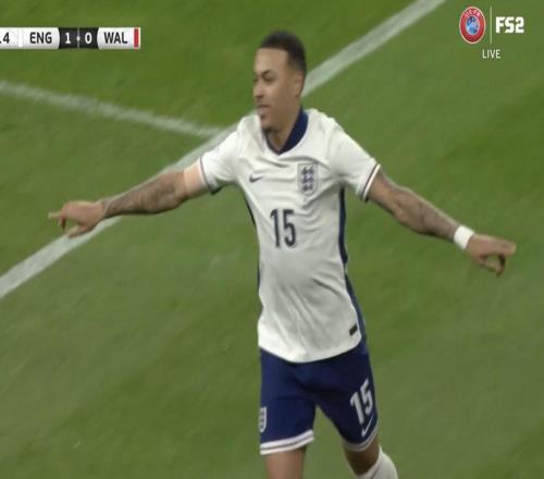 對陣威爾士閃擊，摩根羅傑斯攻入英格蘭隊生涯首球