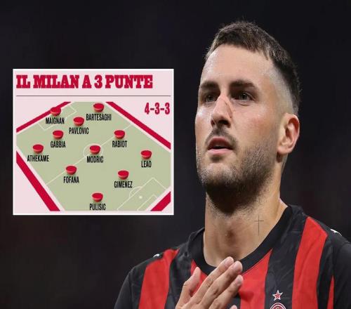 米蘭或變陣433，托莫裏薩56將被犧牲，阿泰卡梅希門尼斯上位