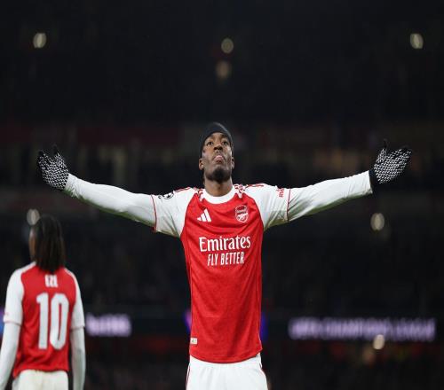 歐冠對陣拜仁破門，馬杜埃凱攻入阿森納生涯首球