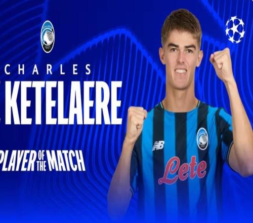 官方：德凱特拉雷當(dāng)選亞特蘭大vs切爾西全場最佳球員