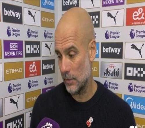 瓜迪奧拉：今天我們的防守組織真的非常好奧賴?yán)憩F(xiàn)太棒了