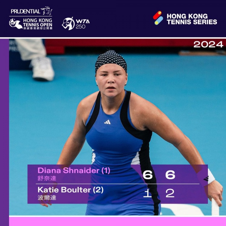 WTA250中国香港站决赛:施耐德2-0横扫博尔特夺得冠军