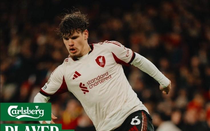 4抢断+1解围+1拦截，凯尔凯兹当选与枪手一役利物浦队内最佳