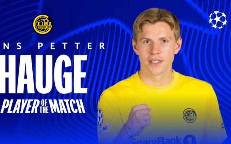 轰出世界波，海于格当选博德闪耀vs曼城一役全场最佳球员