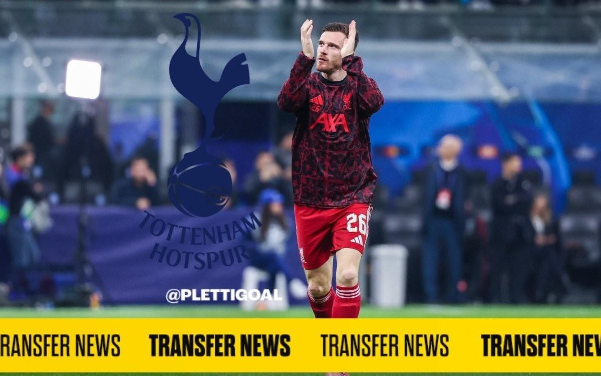 德天空:热刺希望罗伯逊立即加盟,双方已达成口头协议