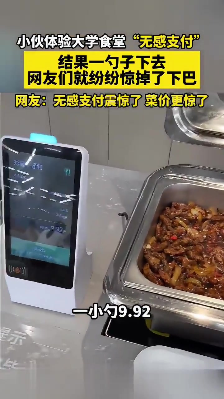你这无感支付的自助食堂是打算抢劫的把!!