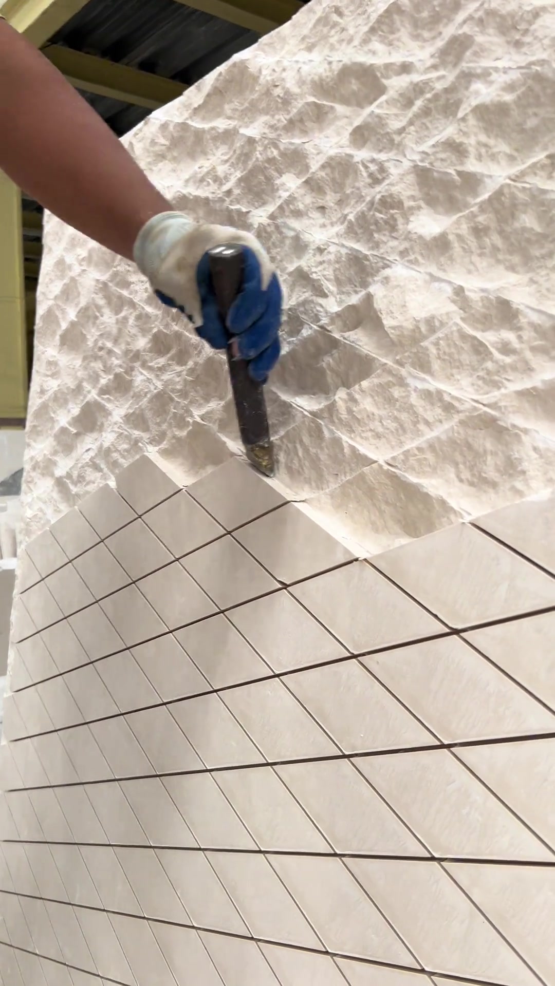 莱姆石凿面,真的太有feel了