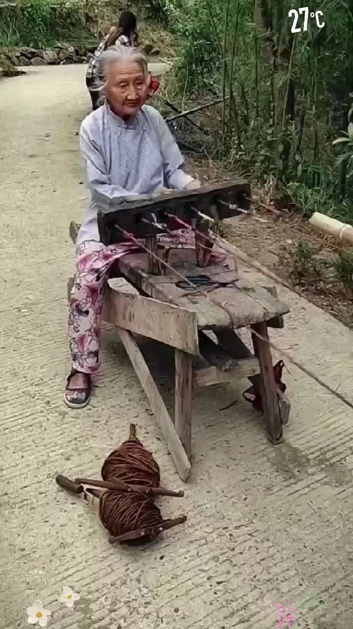 这是古法拉麻绳吗看着确实充满老一辈的聪明智慧