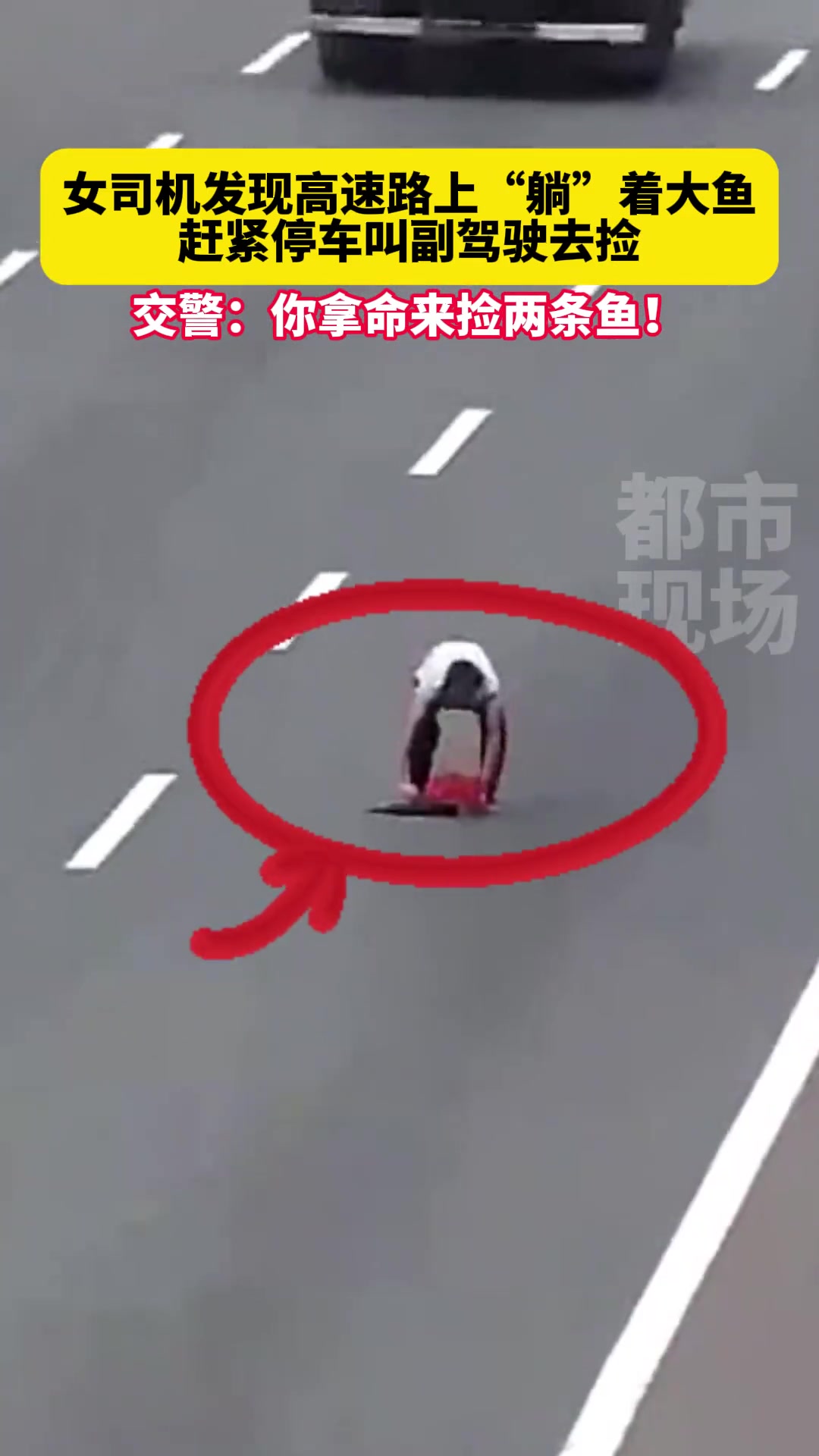 太危险!高速上用生命贪小便宜