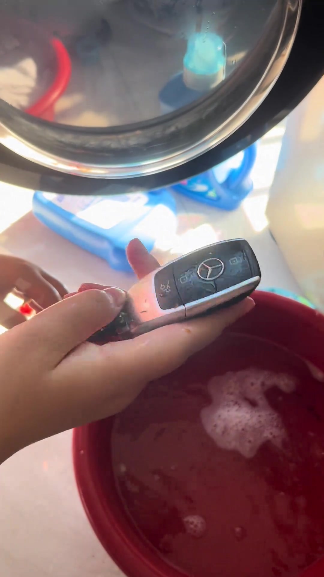 奔驰车钥匙防水吗有吧友知道吗