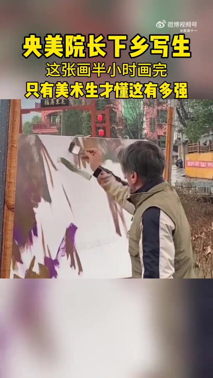 央美院长范迪安下乡在丽江写生，谁懂这张画的含金量