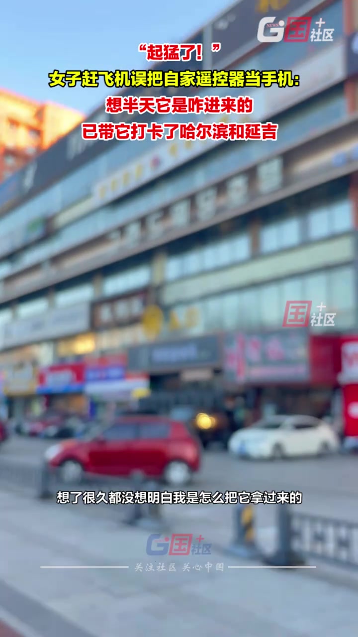 吉林延吉女子赶飞机误把自家遥控器当手机：看到它时笑了半天