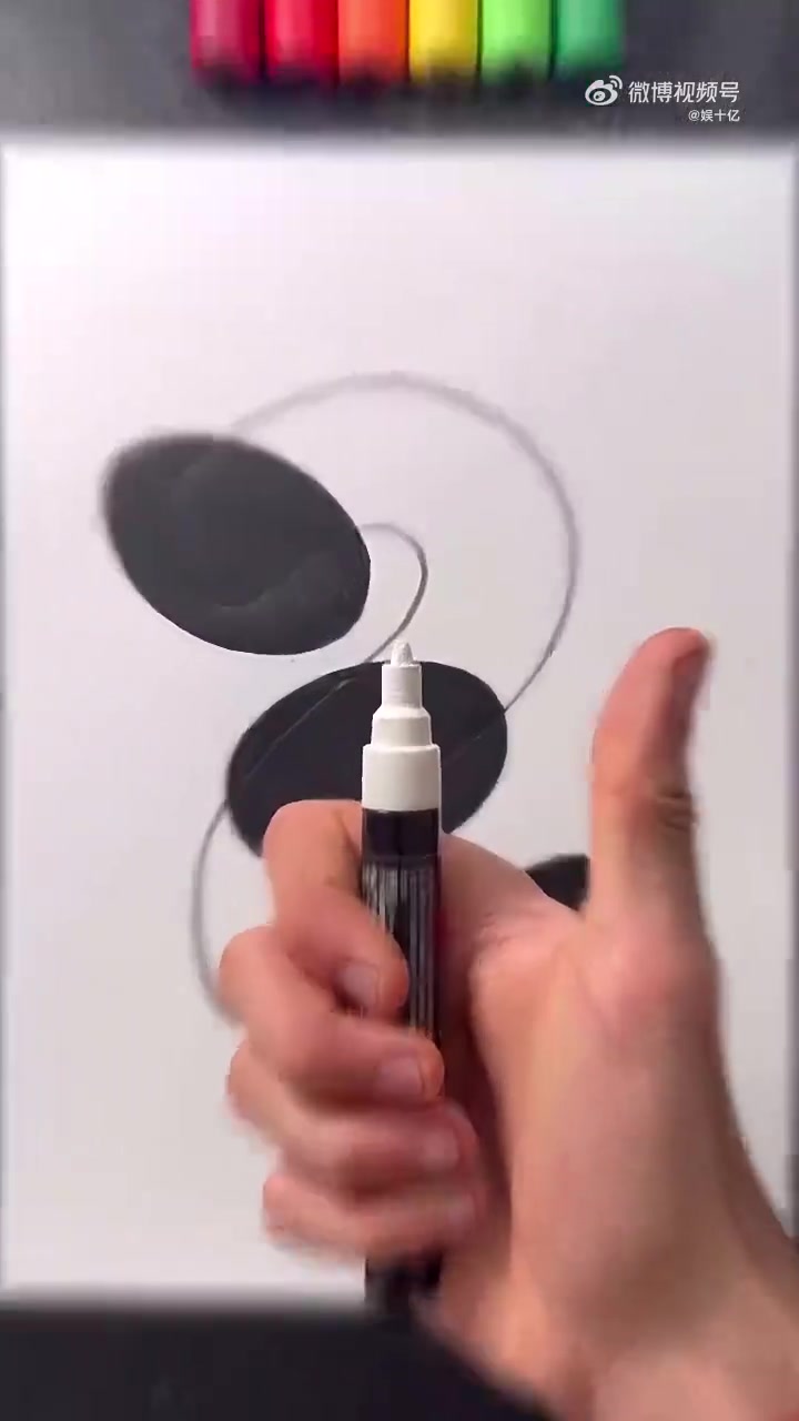 创意手绘数字2！