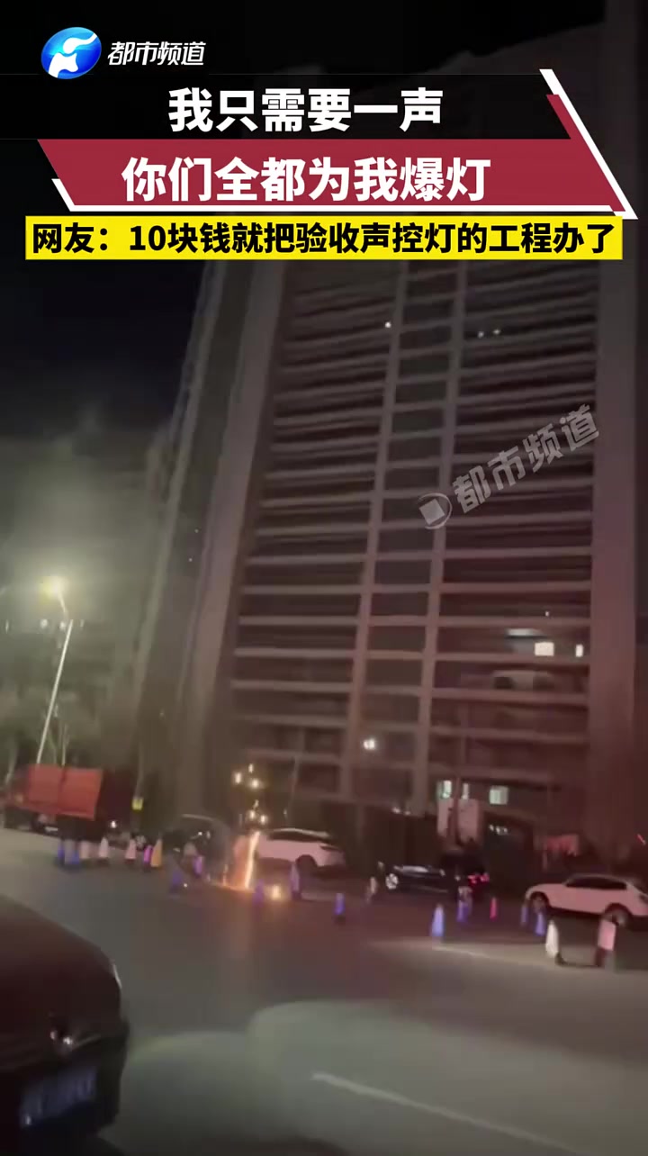 我只需要一声，你们全都为我爆灯：10块钱就把验收声控灯工程办了