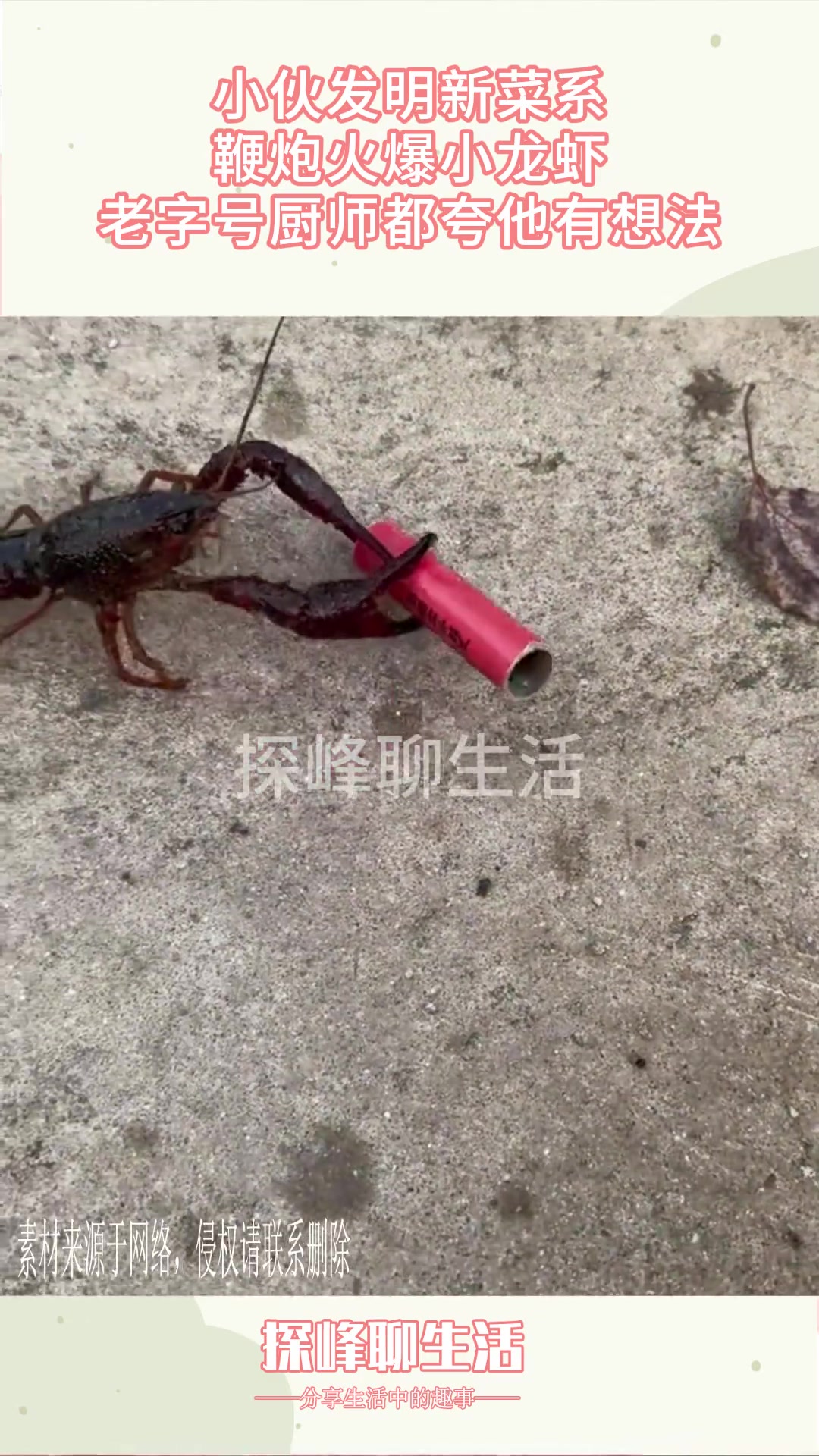小伙发明新菜系，鞭炮火爆小龙虾，老字号厨师都夸他有想法