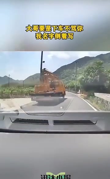 大哥要是下车不骂你，我名字倒着写！