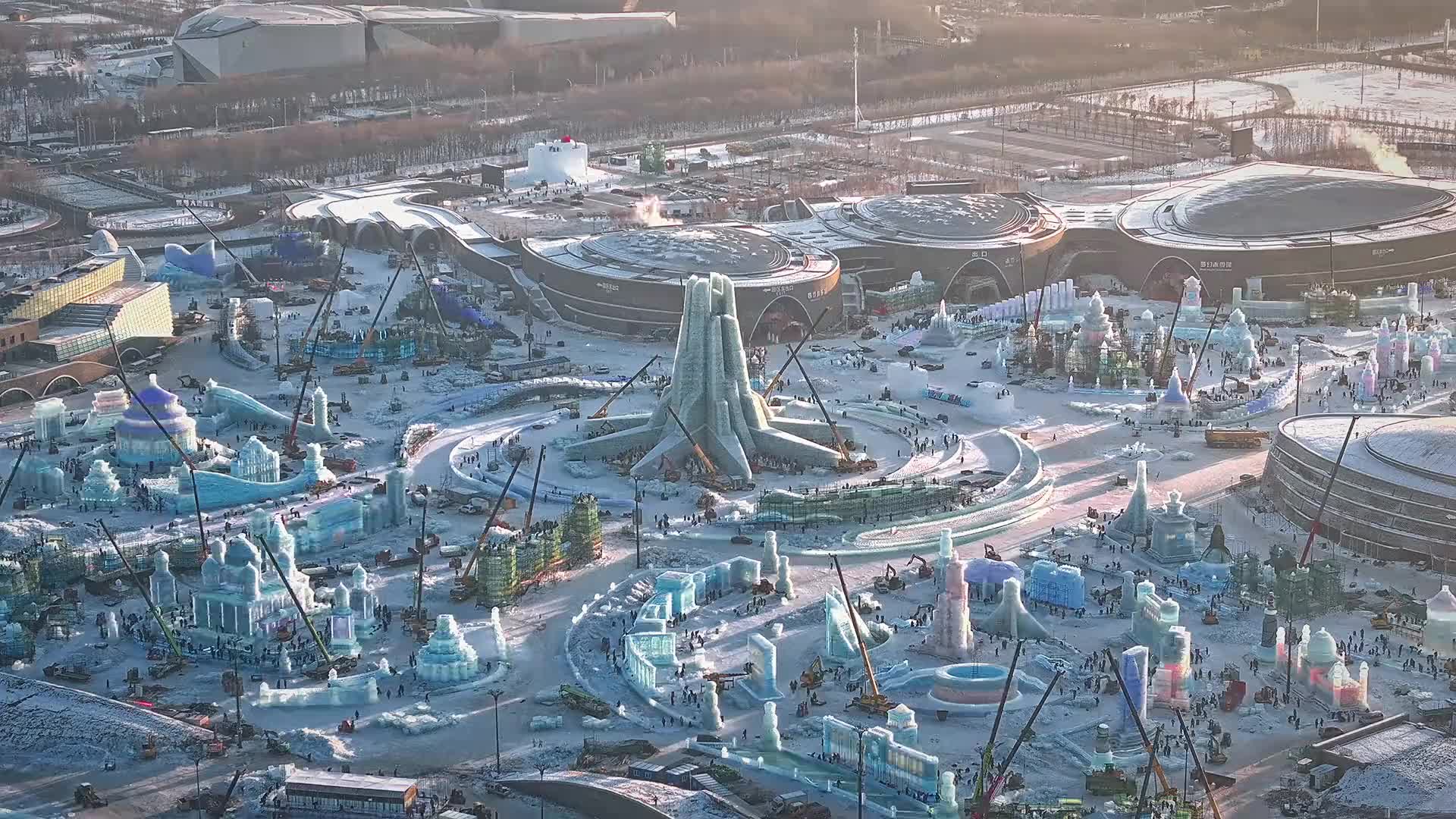 2024年的冰雪大世界，看着好有科技感啊！
