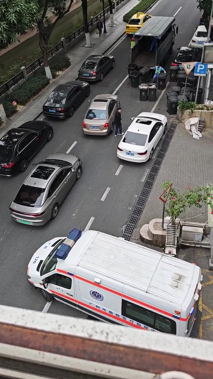 救护车想救人，可是垃圾很重要，就是不让看的好无语