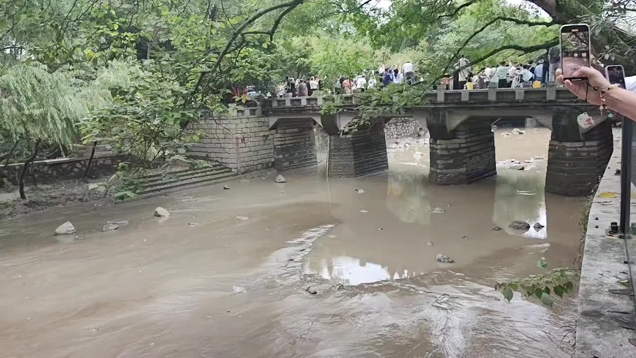 说真的，很佩服此时此刻站在桥上的那一批人！