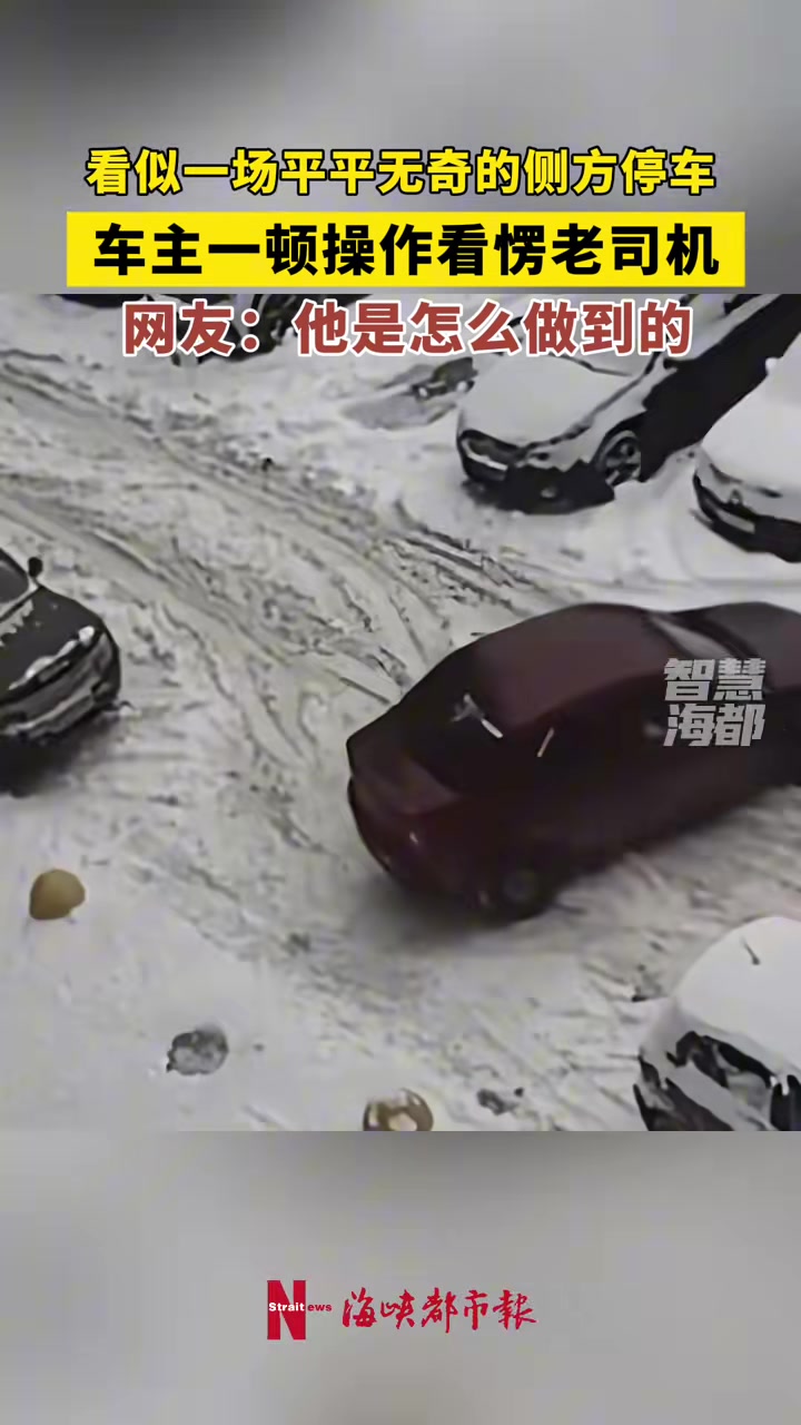 看似一场平平无奇的侧方停车，车主一顿操作看愣老司机
