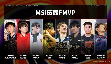 官方分享MSI历届FMVP选手，吧友们觉得谁会是下一位？