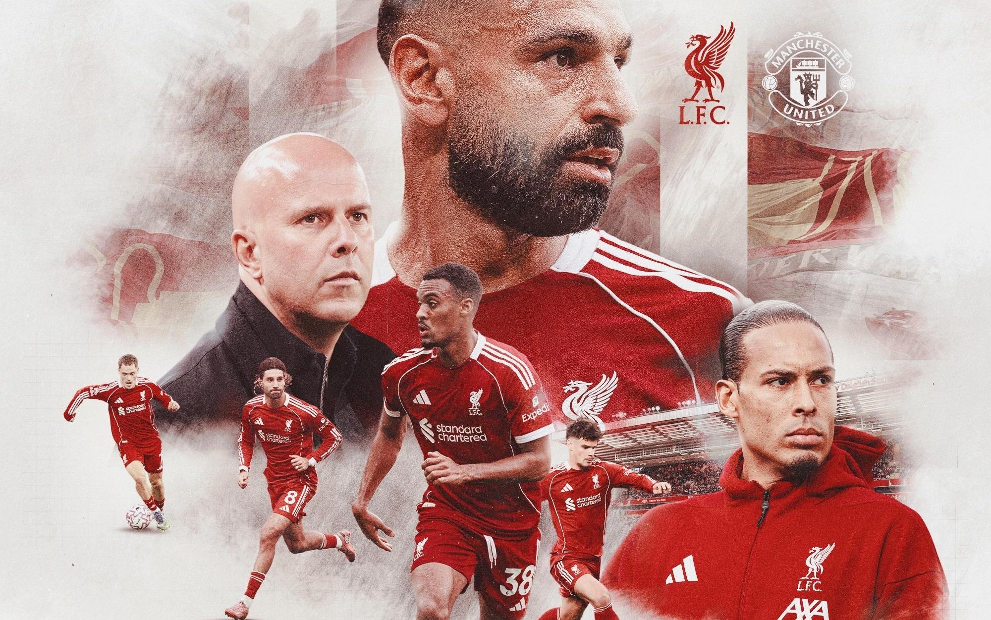 双红会一触即发!利物浦晒对阵曼联海报,维尔茨等多人出镜