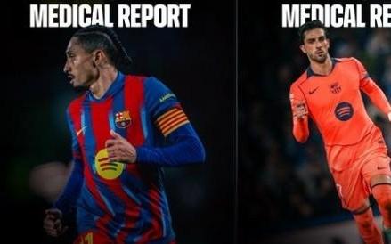 巴萨官方：拉菲尼亚已可以登场，费兰因伤需恢复约十天