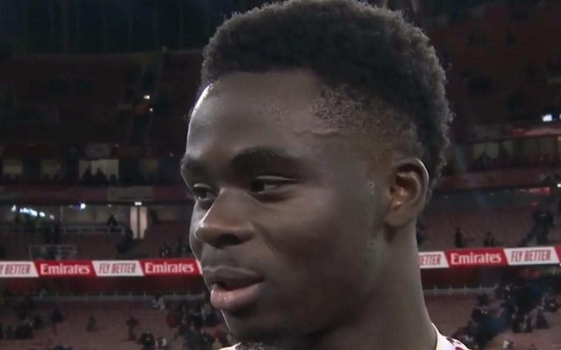 萨卡:我们知道今天只需要完成任务,很高兴我们做到了