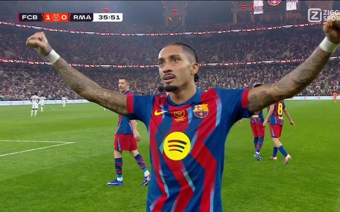 12场6球，皇马是拉菲尼亚巴萨生涯进球最多的对手