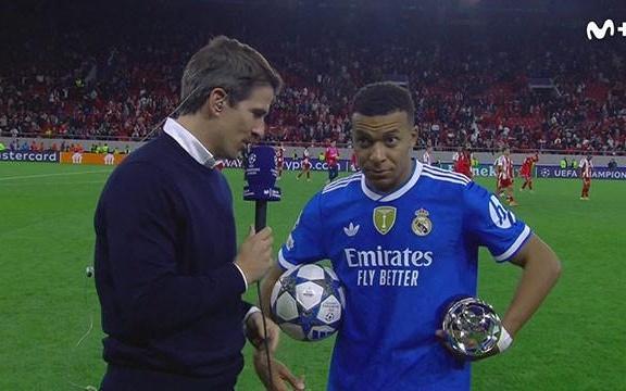 姆巴佩:队友们的传球质量很高,和他们共事是我的幸运