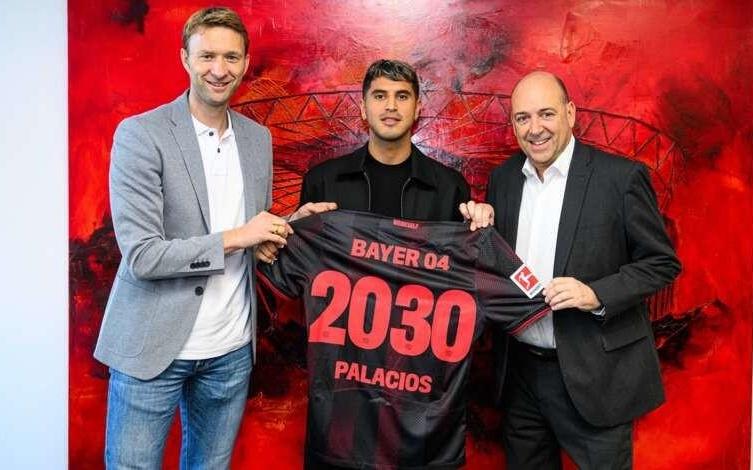 官方:勒沃库森与帕拉西奥斯提前续约至2030年