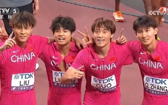 男子4x400米接力预赛:中国队打破国家纪录位列小组第五,无缘决赛