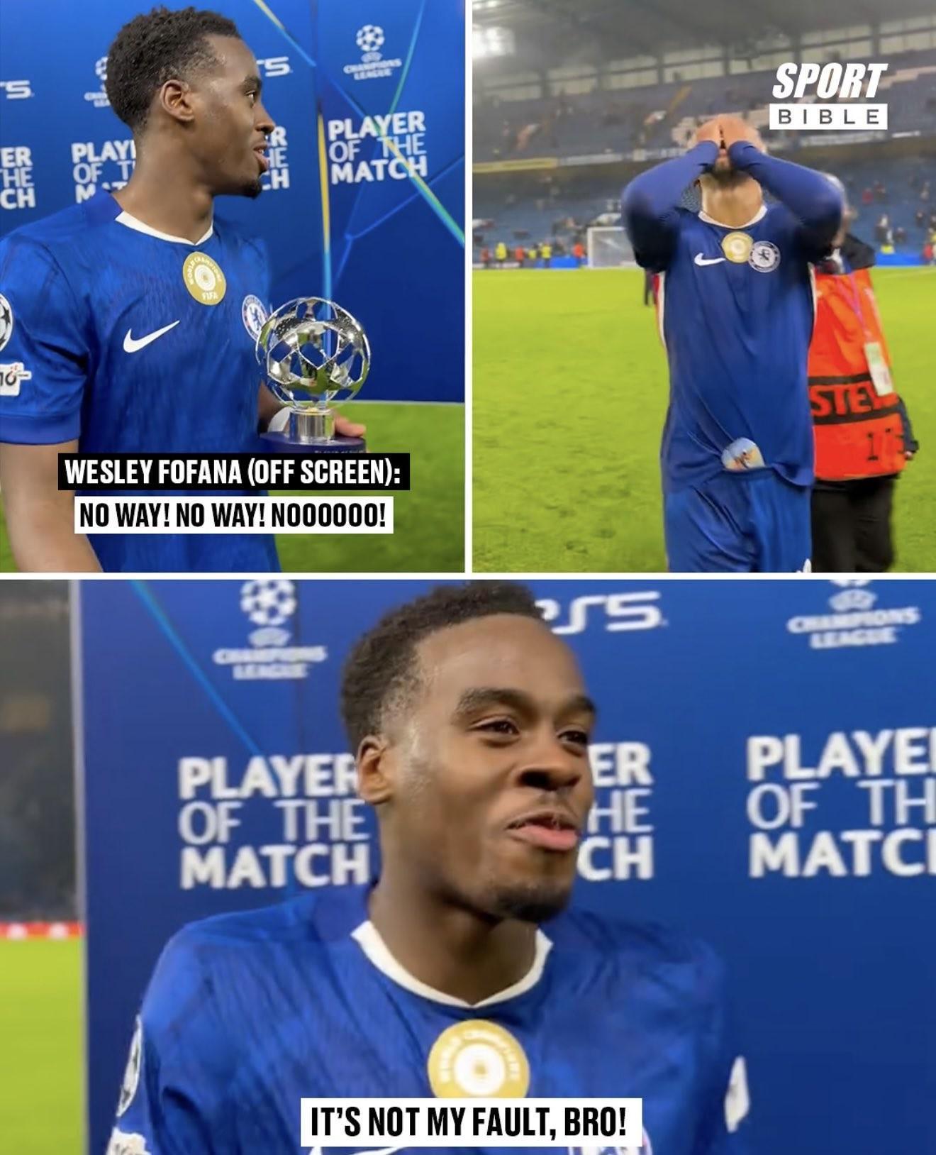 怎么是你福法纳在得知吉滕斯荣获全场最佳后难以置信