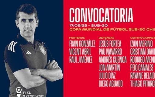 西班牙足协公布U20世界杯球员名单:皇马五人入选,巴萨仅一人