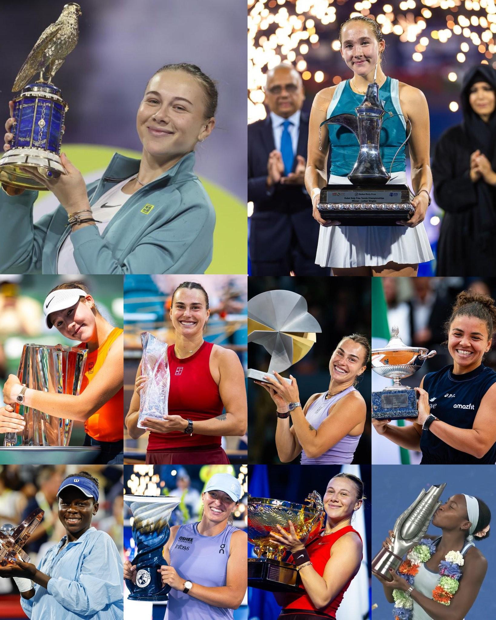 本年WTA1000赛收官，萨巴伦卡、阿尼